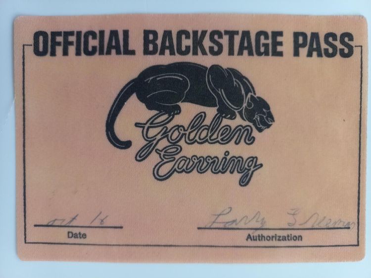 Golden Earring Backstage pass October 16 1974 St. Paul - Civic Center show announcement
